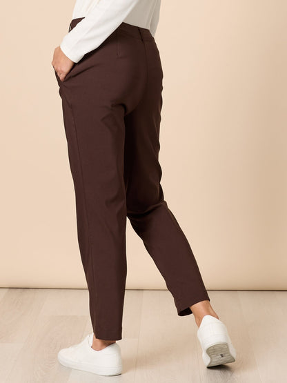 Evie Stretch Pant - Coffee