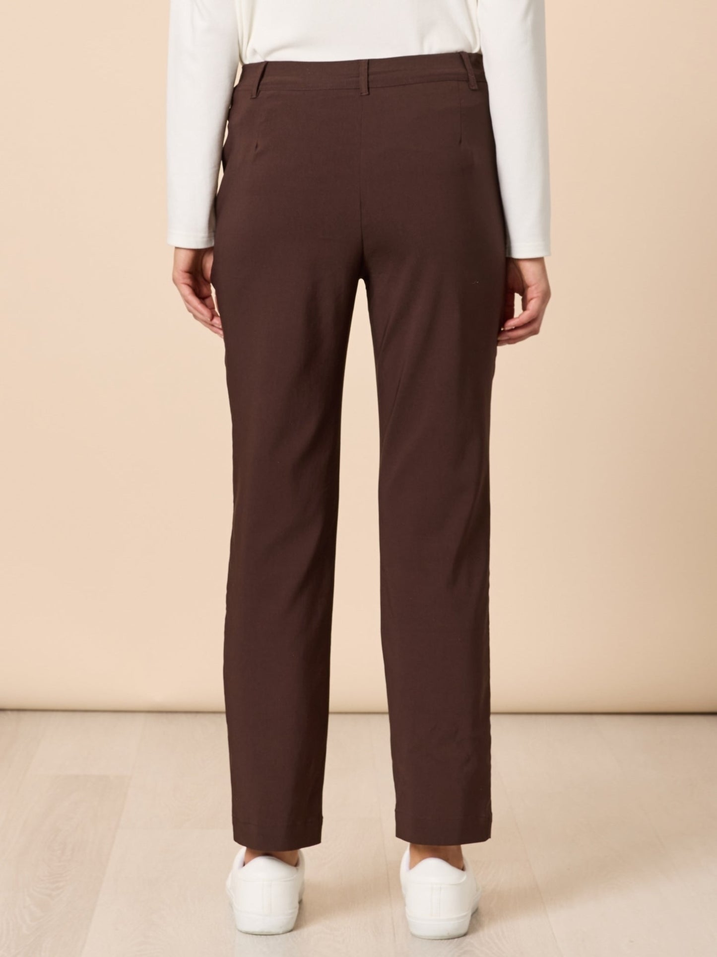 Evie Stretch Pant - Coffee
