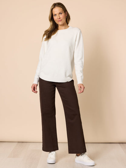 Alpine Spot Knit - Winter White