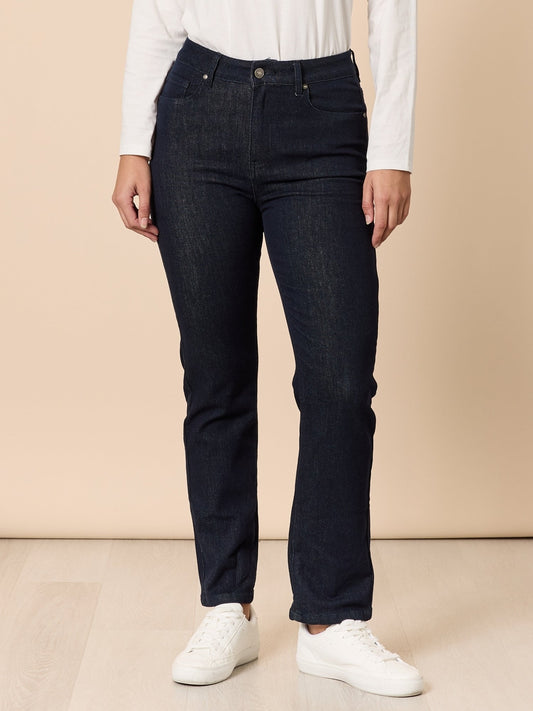 Retro Cuff Jean - Dark Denim
