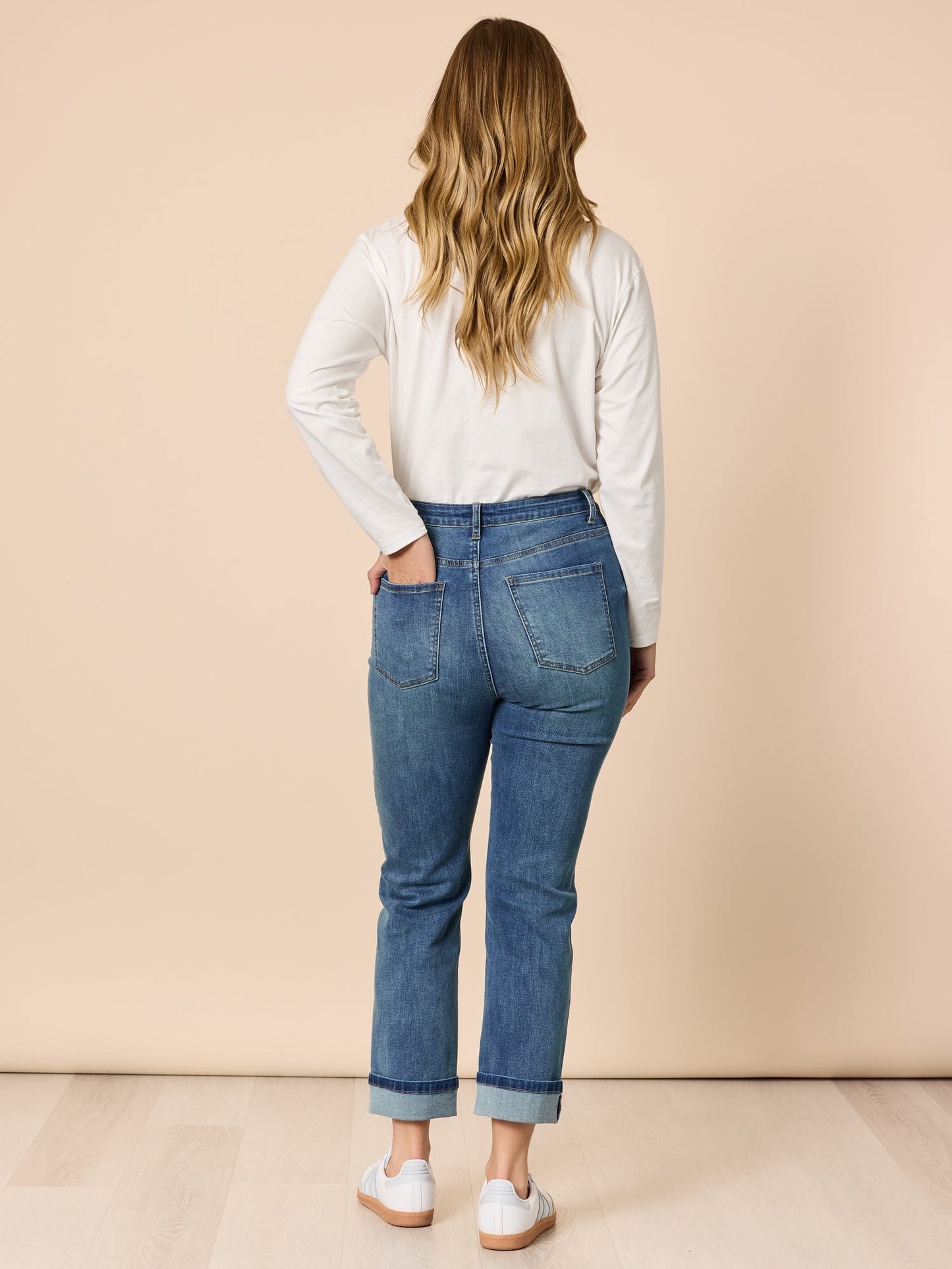 Retro Cuff Jean - Denim