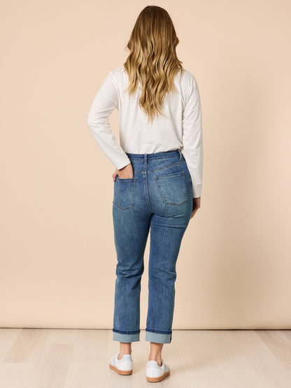Retro Cuff Jean - Denim