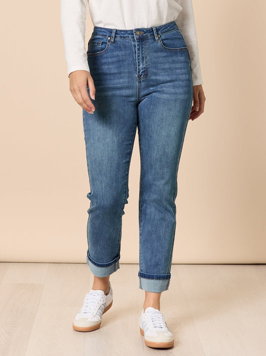 Retro Cuff Jean - Denim
