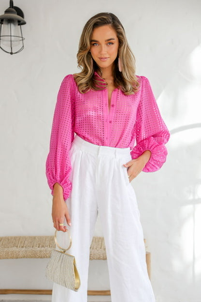 Addison Organza Blouse