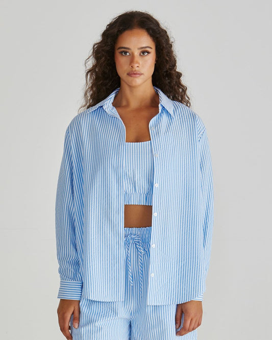 Alani Shirt - Blue Stripe