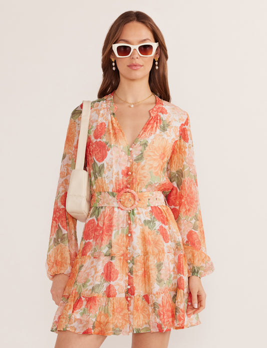 Aida Long sleeve Mini Dress