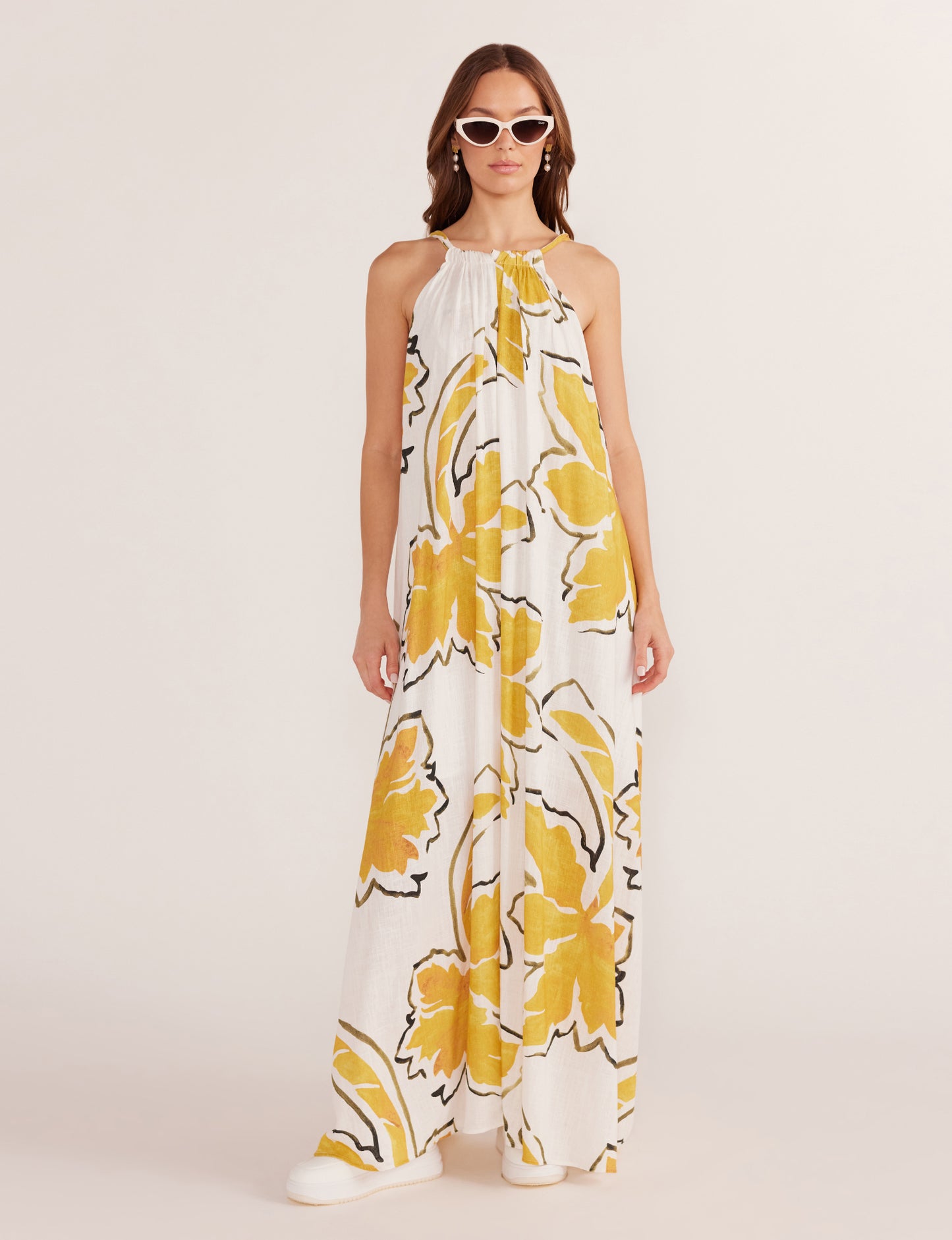 Zuri Halter Neck Maxi Dress
