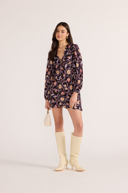 Regal Long Sleeve Mini Dress