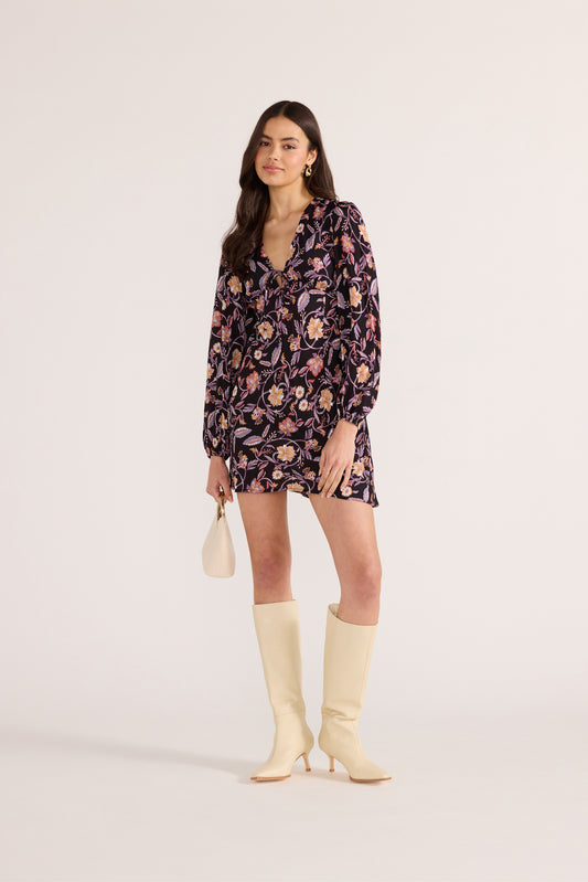 Regal Long Sleeve Mini Dress