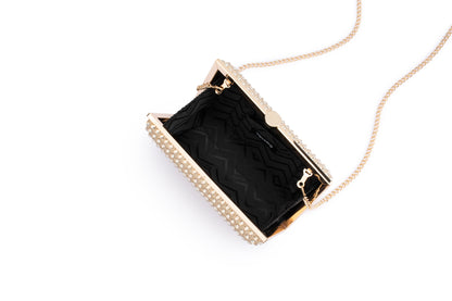 Manuela Hotfix Clutch - Gold