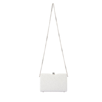 Birdie Textural Handle Bag - White