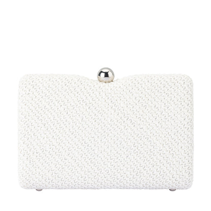 Birdie Textural Handle Bag - White