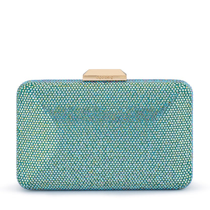 Edith Iridescent Clutch - Green