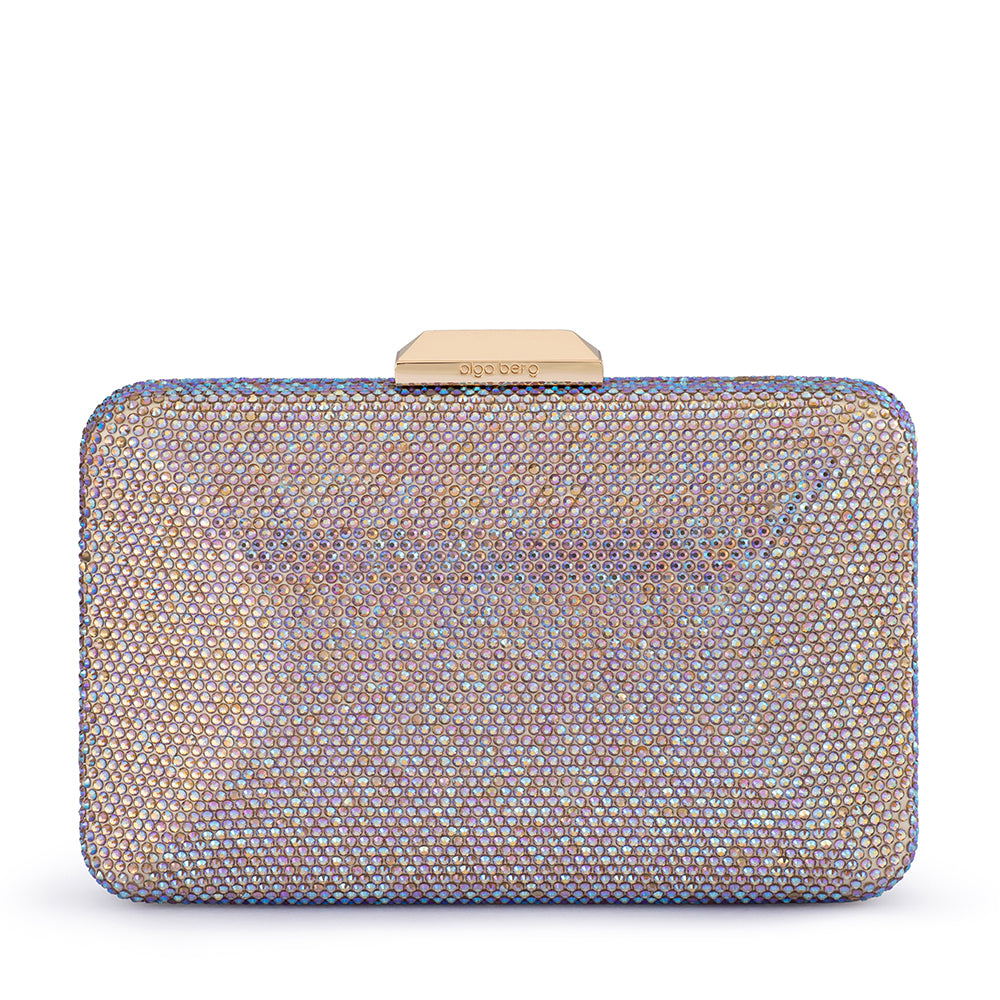 Edith Iridescent Clutch - Pastel