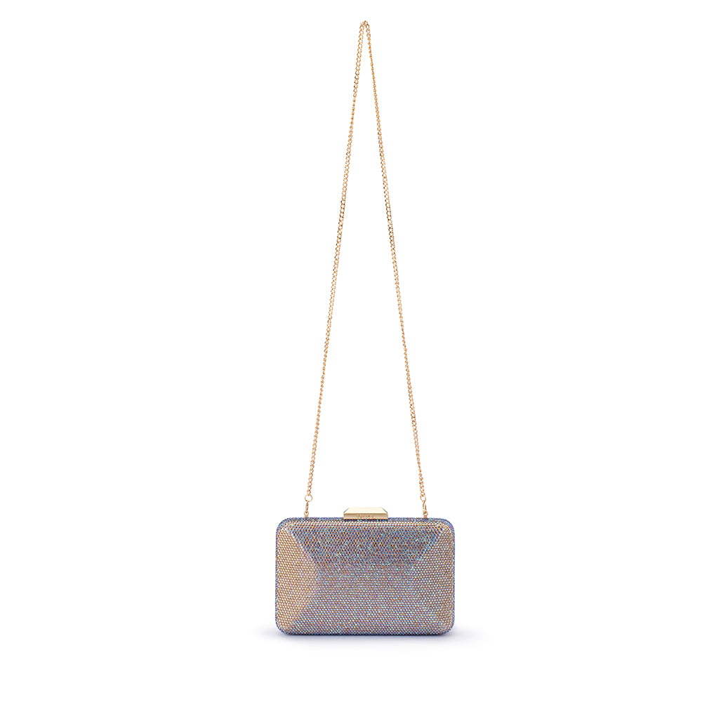 Edith Iridescent Clutch - Pastel