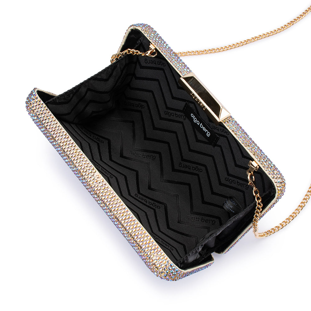Edith Iridescent Clutch - Pastel