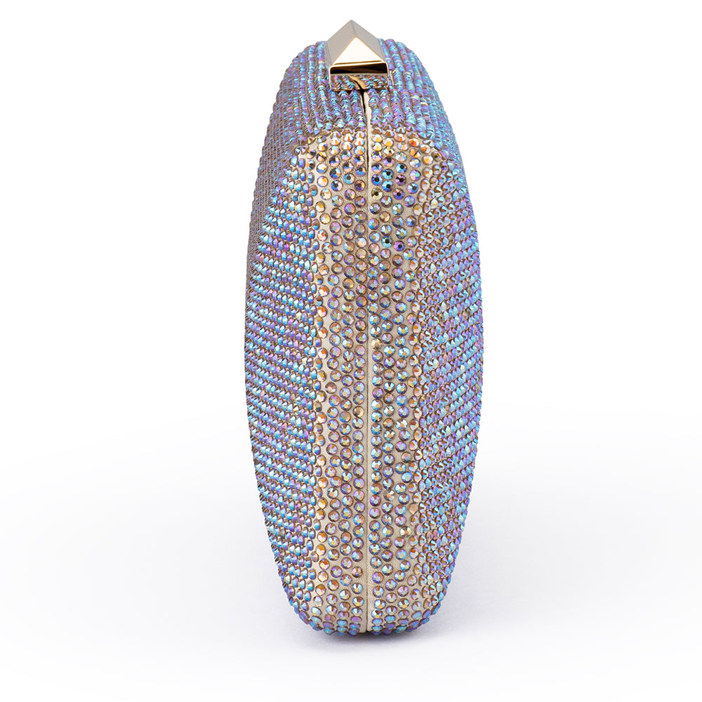 Edith Iridescent Clutch - Pastel