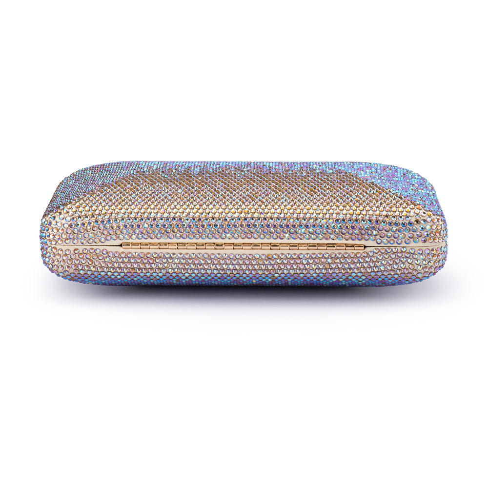 Edith Iridescent Clutch - Pastel