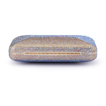 Edith Iridescent Clutch - Pastel