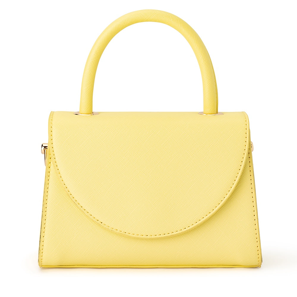 SASHA Top Handle Bag - Lemon