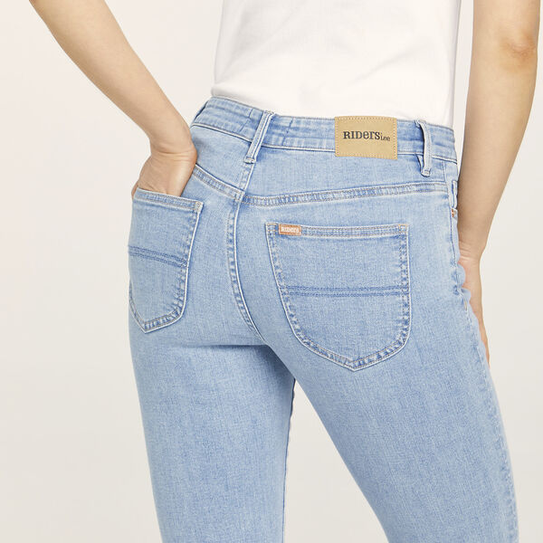 Mid Crop Skinny Jean - Crystal Blue