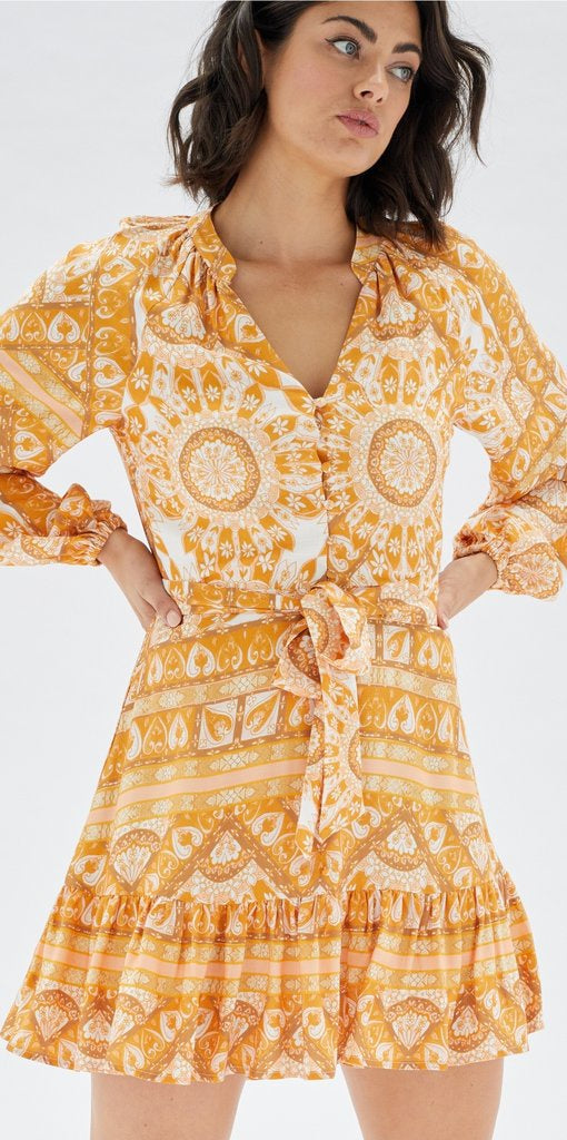 Ulla Paisley Scarf Mini Dress