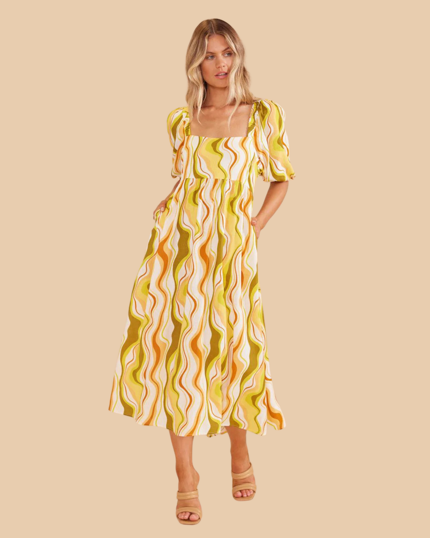 Ziggy Tie Back Midi Dress