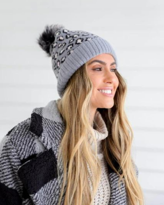 Animal Pom Pom Beanie
