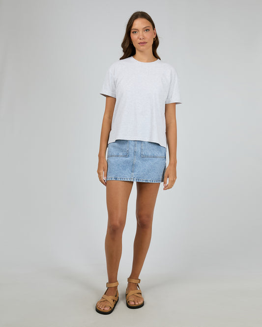 AAE Washed Tee - Snow Marle