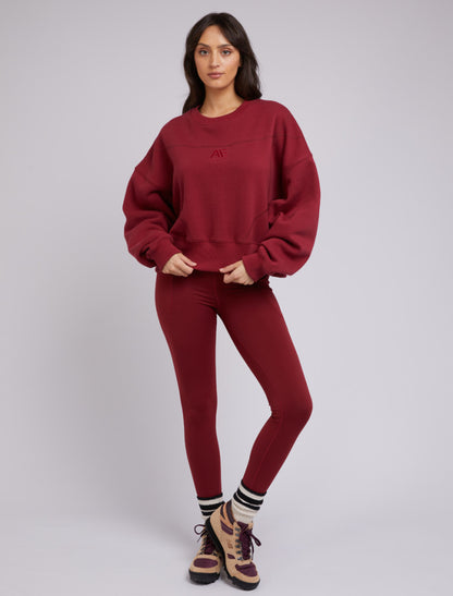 Active Tonal Sweater - Port