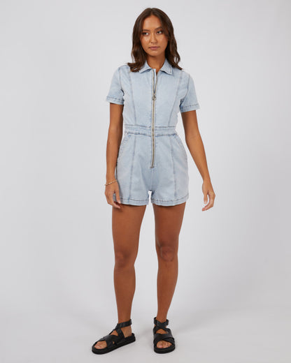 Boston Playsuit - Bleach Blue