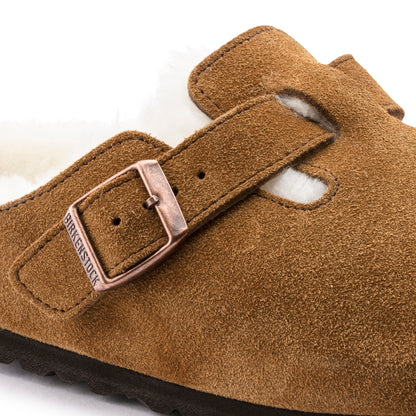 Boston Shearling -Mink Suede Leather