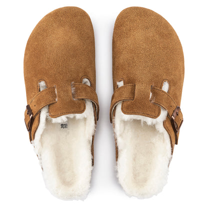 Boston Shearling -Mink Suede Leather