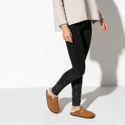 Boston Shearling -Mink Suede Leather