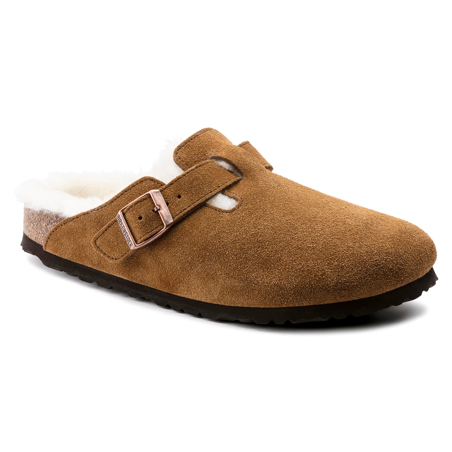Boston Shearling -Mink Suede Leather