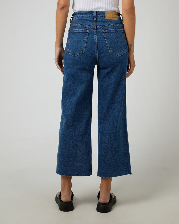 Charlie High Rise Wide Leg - Mid Blue