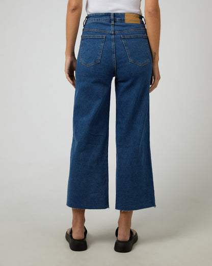 Charlie High Rise Wide Leg - Mid Blue