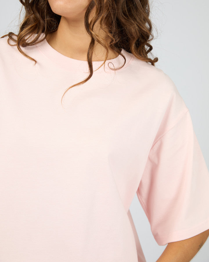 Core Oversized Tee - Blush