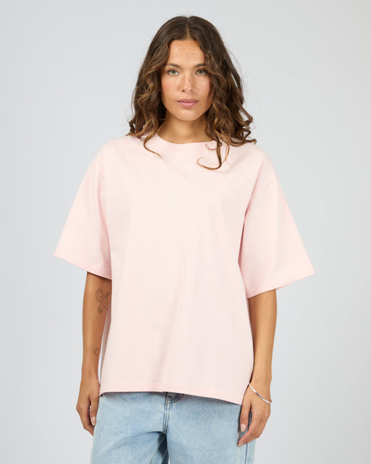 Core Oversized Tee - Blush
