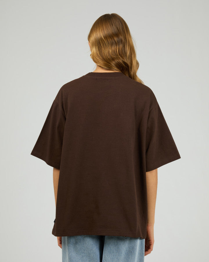 Core Oversized Tee - Choc