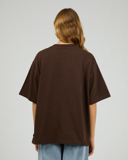 Core Oversized Tee - Choc