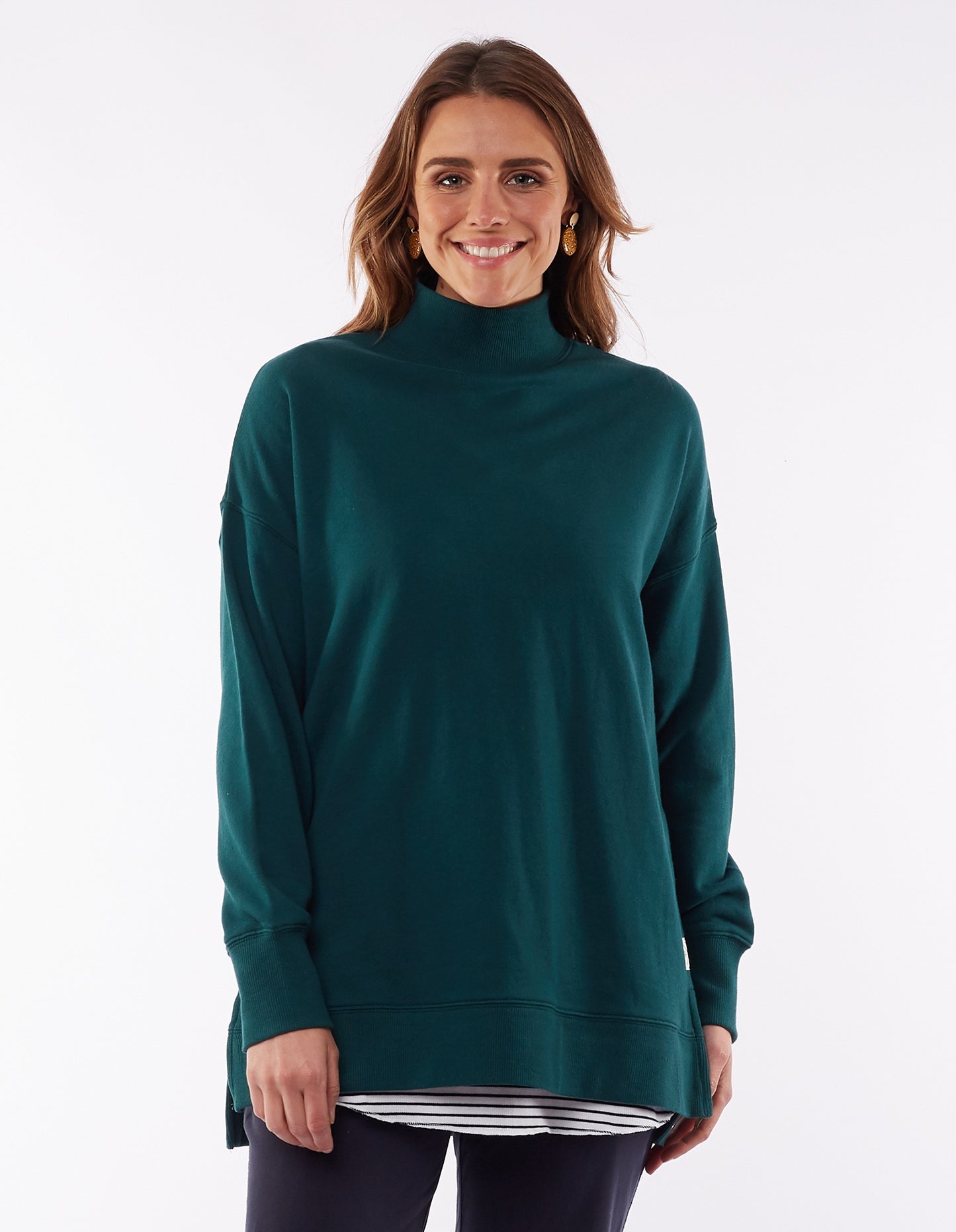 Tara High Neck - Alpine Green