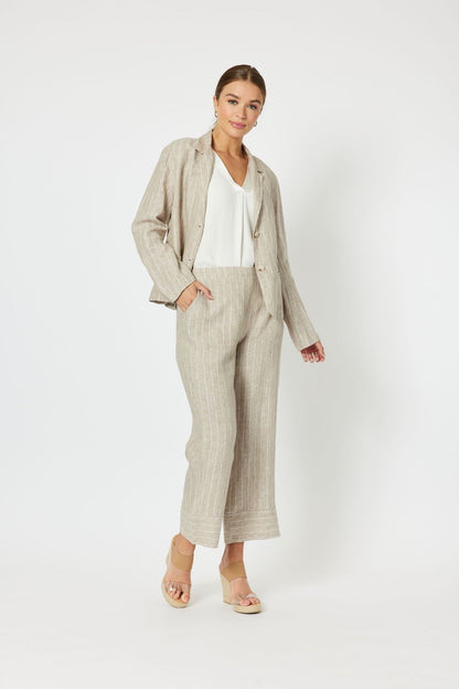Marseille Stripe Linen Pants