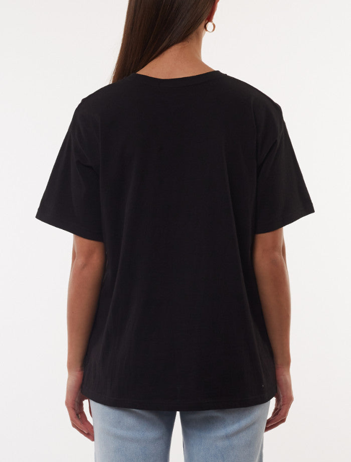 Downtown Tie Tee - Black