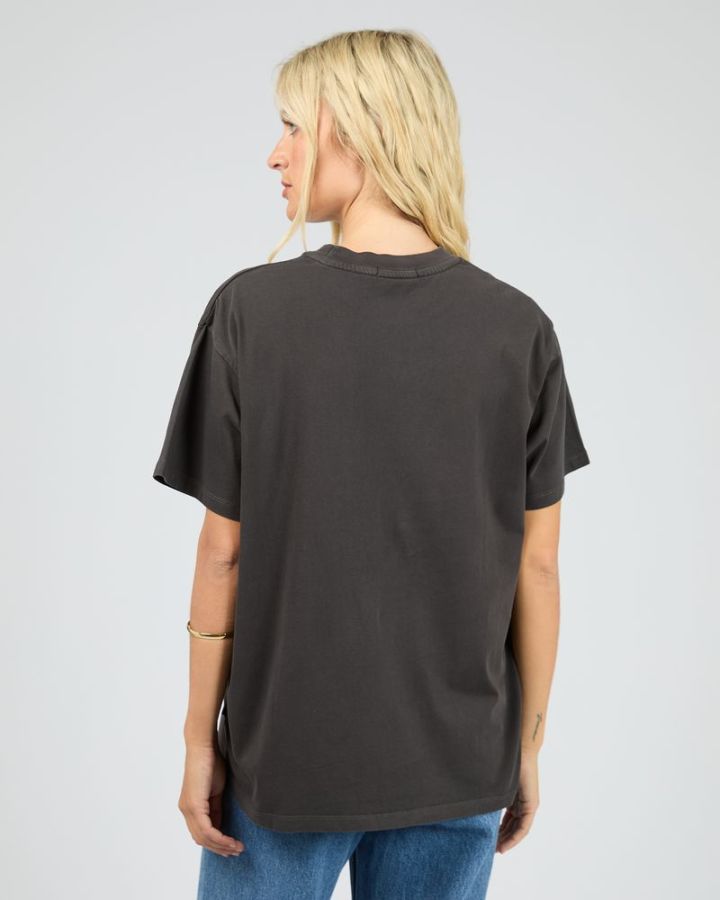 Dusty Trails Relaxed Tee - Washed Black
