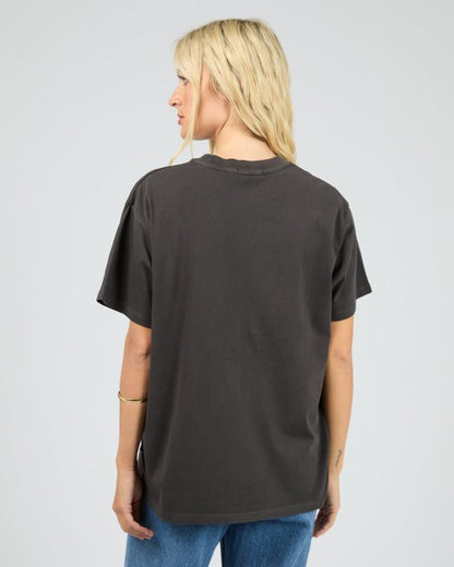 Dusty Trails Relaxed Tee - Washed Black