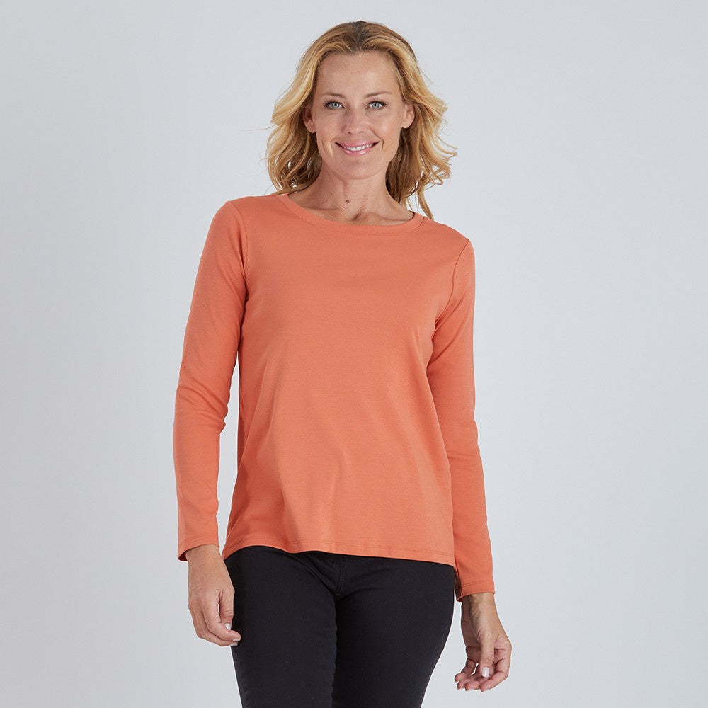 Crew Neck Tee - Orange