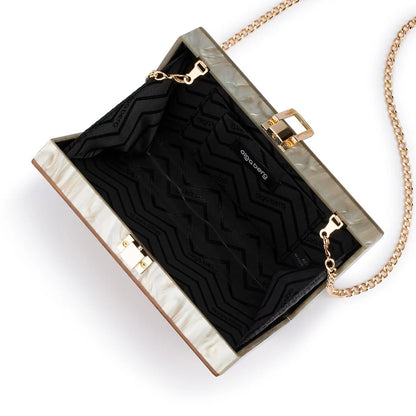 Erika Acrylic Wave Bag- Natural