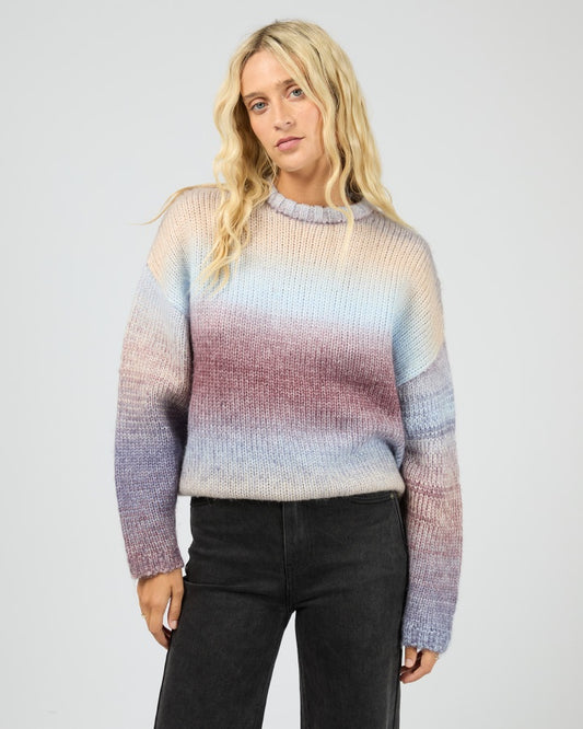 Fray knit jumper