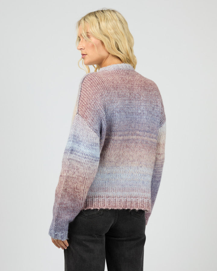 Fray knit jumper